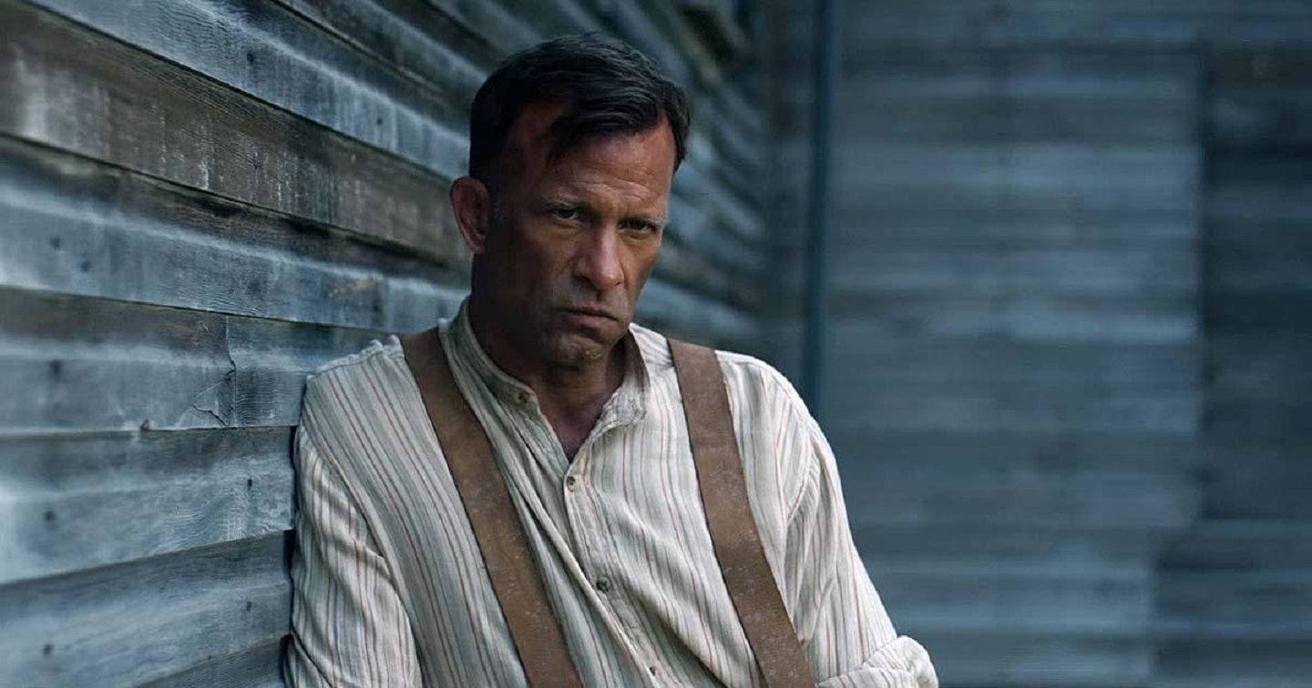 Wilfred James (Thomas Jane) broods with murderous intent in 1922 (2017)