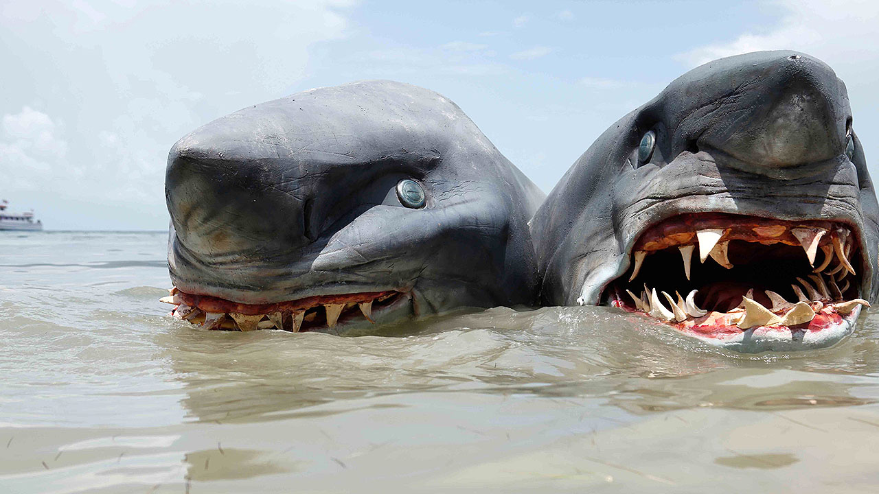 The two-headed shark in 2-Headed Shark Attack (2012)