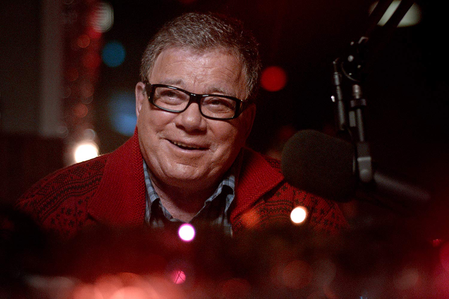 William Shatner as radio dj Dangerous Dan in A Christmas Horror Story (2015) poster