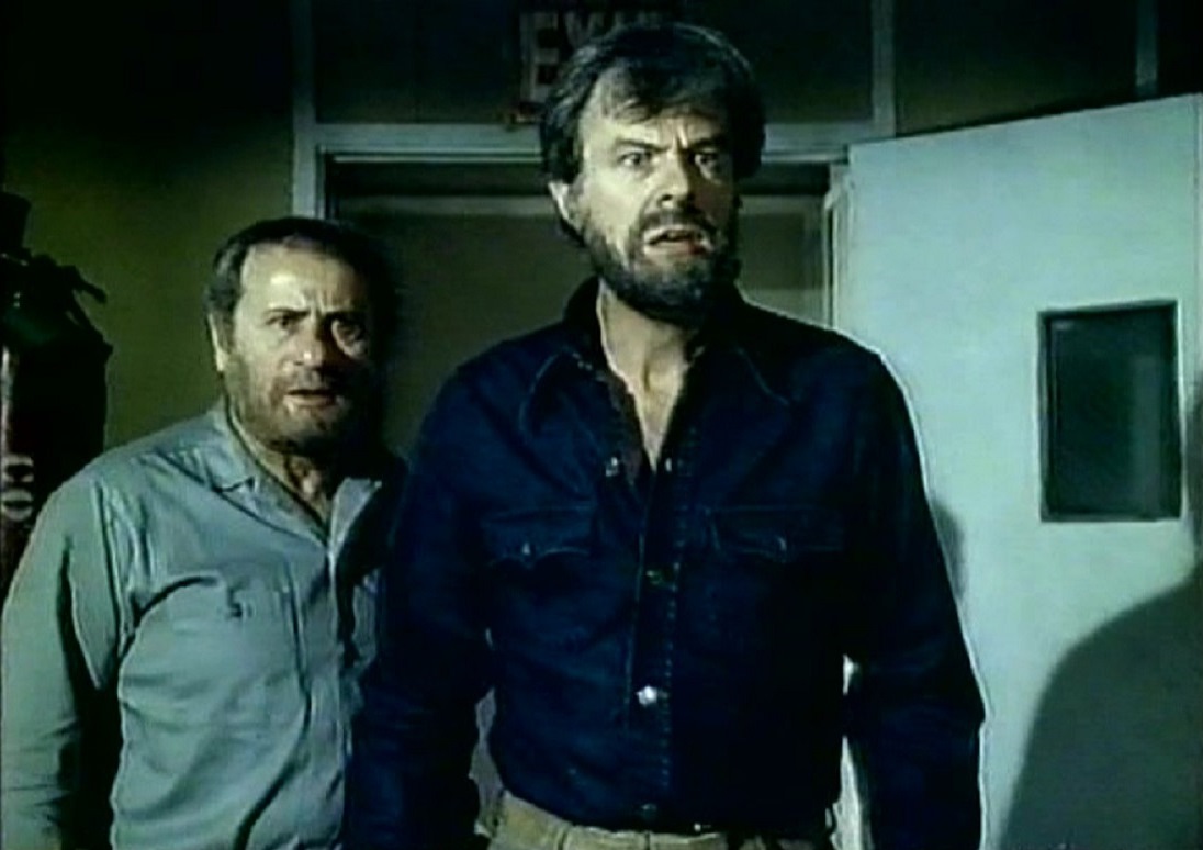 Eli Wallach and Robert Culp - scientists puzzling over mysterious happenings at a remote research station in A Cold Nights Death (1973)