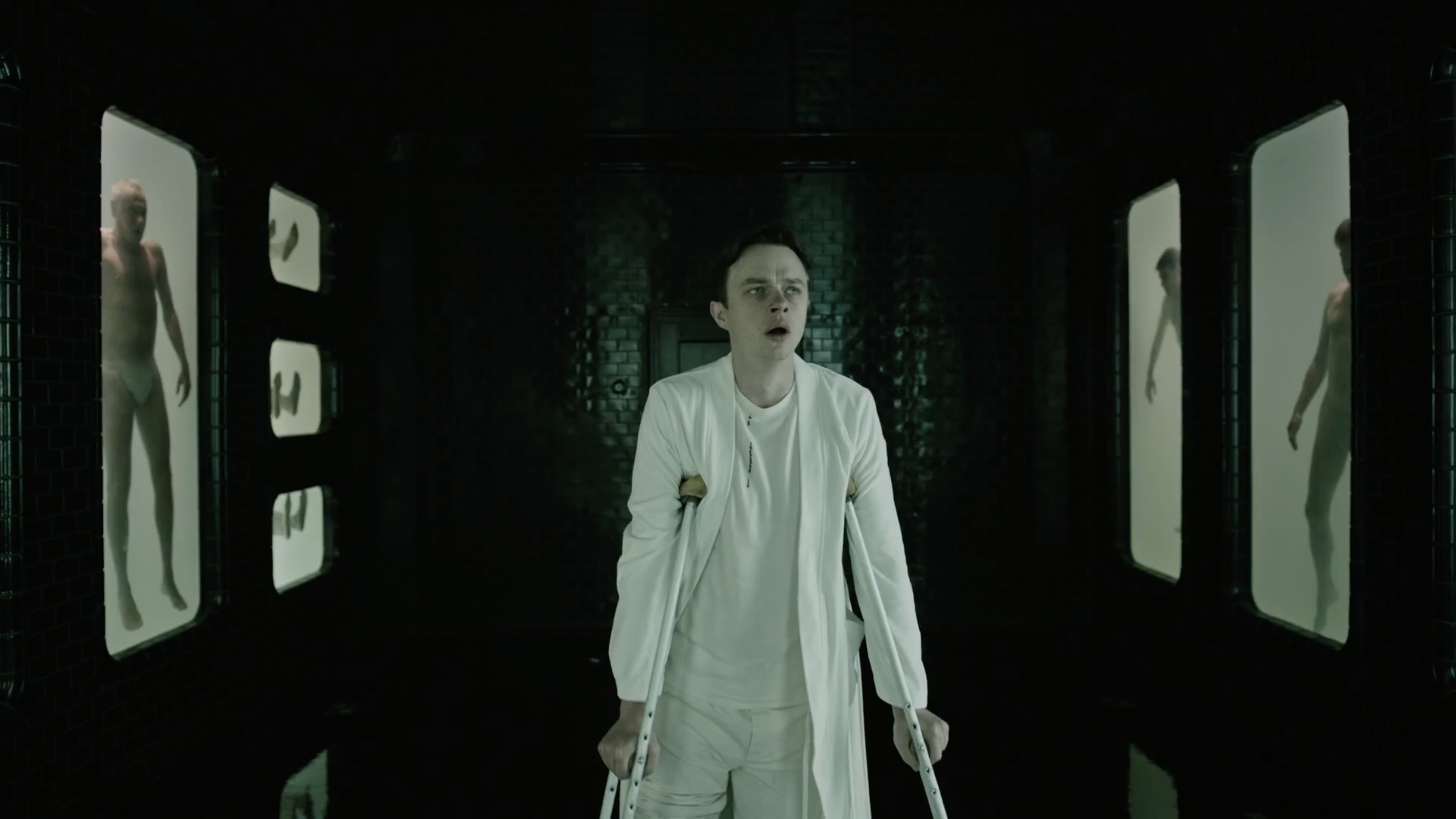 Dane DeHaan uncovers the experiments being at the institute in A Cure for Wellness (2016)