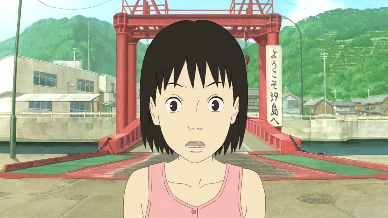 Momo arrives on Shio Island in A Letter to Momo (2011)