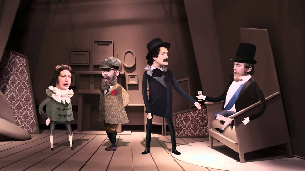 The Monty Python team rendered in cutout animation in A Liar's Autobiography: The Untrue Story of Monty Python's Graham Chapman (2012)