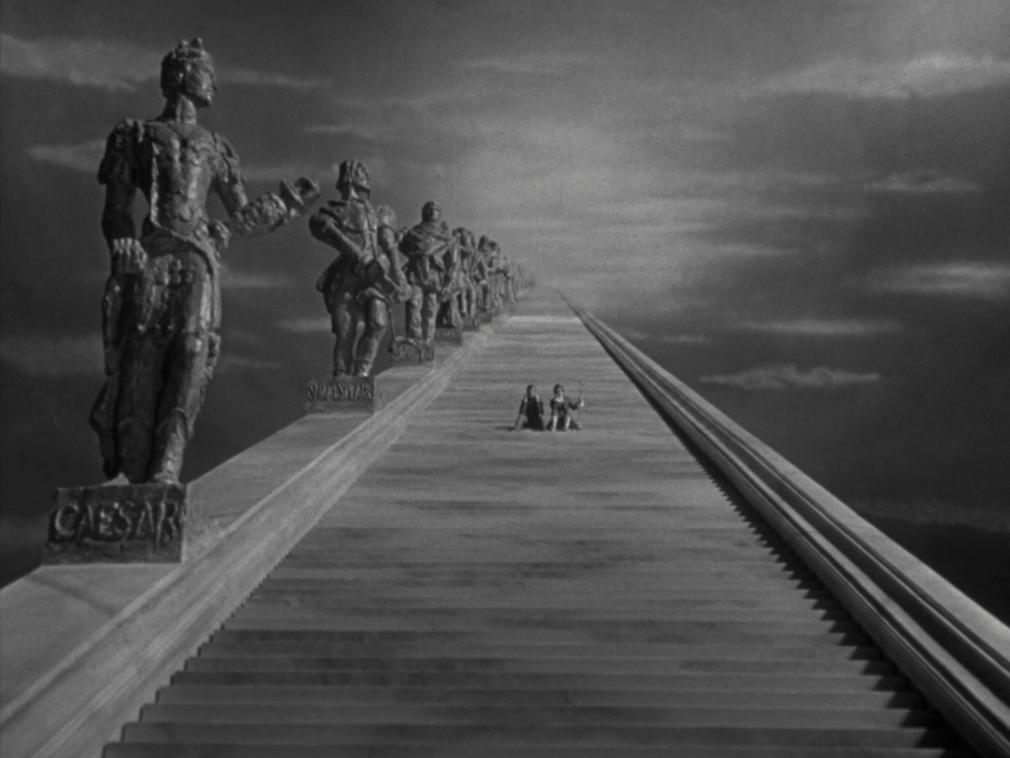 A stairway to heaven in A Matter of Life and Death (1946)