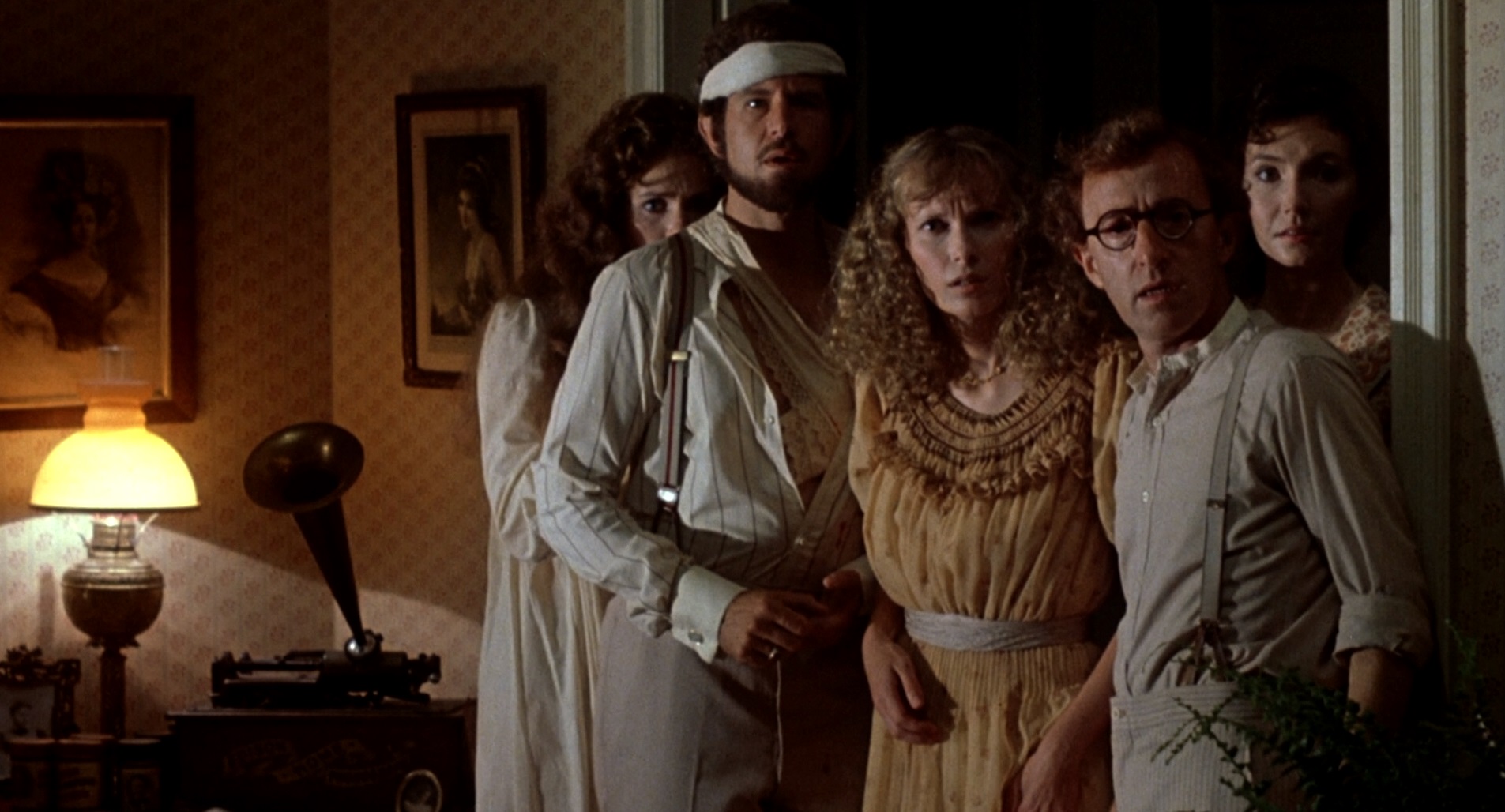 Julie Hagerty, Tony Roberts, Mia Farrow, Woody Allen, Mary Steenburgen in A Midsummer Night's Sex Comedy (1982)