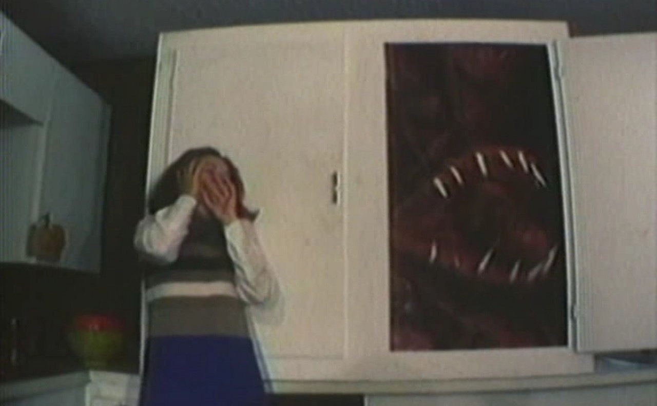 The tumor in the kitchen cupboard in The Abomination (1986)