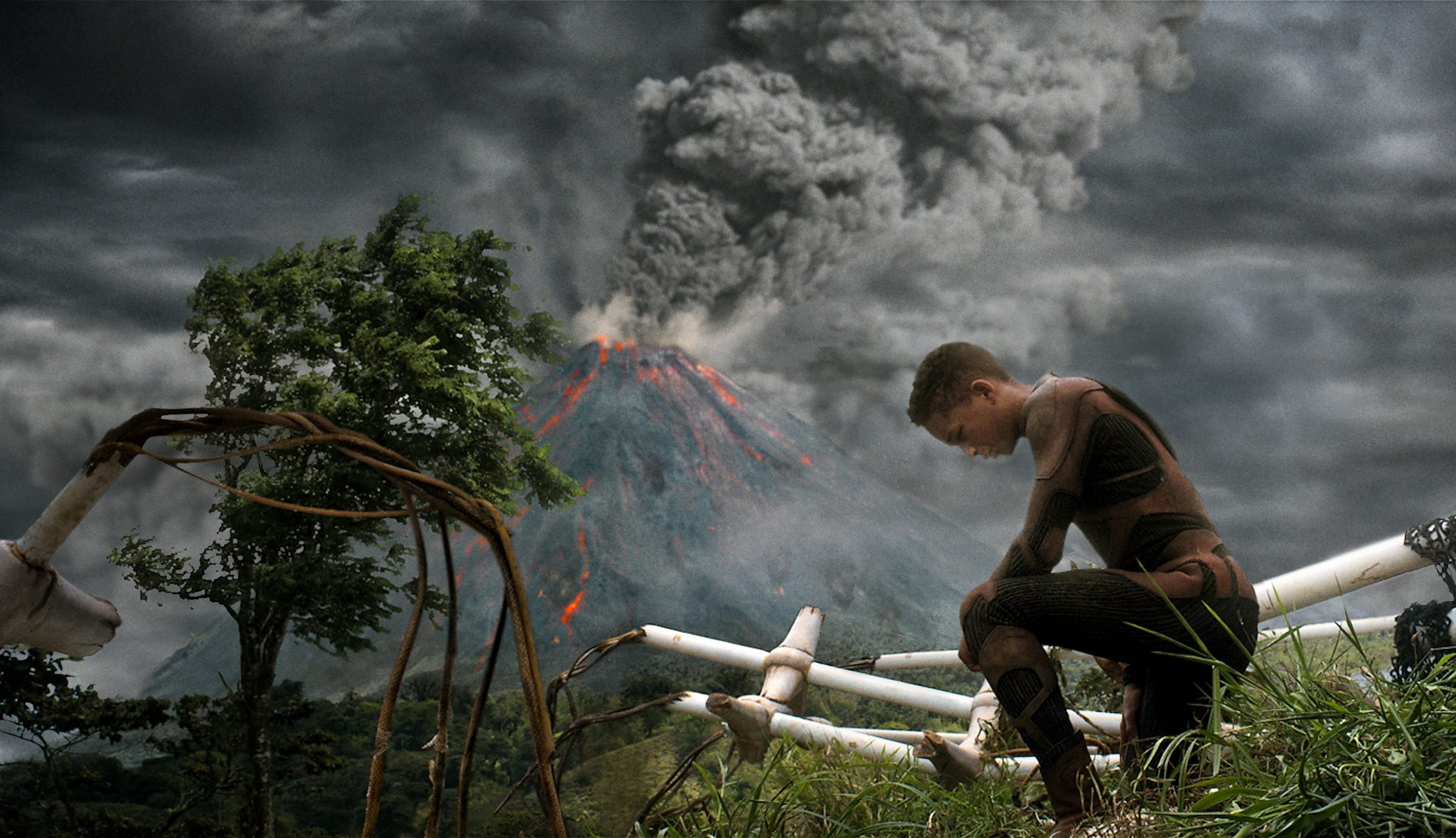 Jaden Smith - journeying across a primal landscape in After Earth (2013)