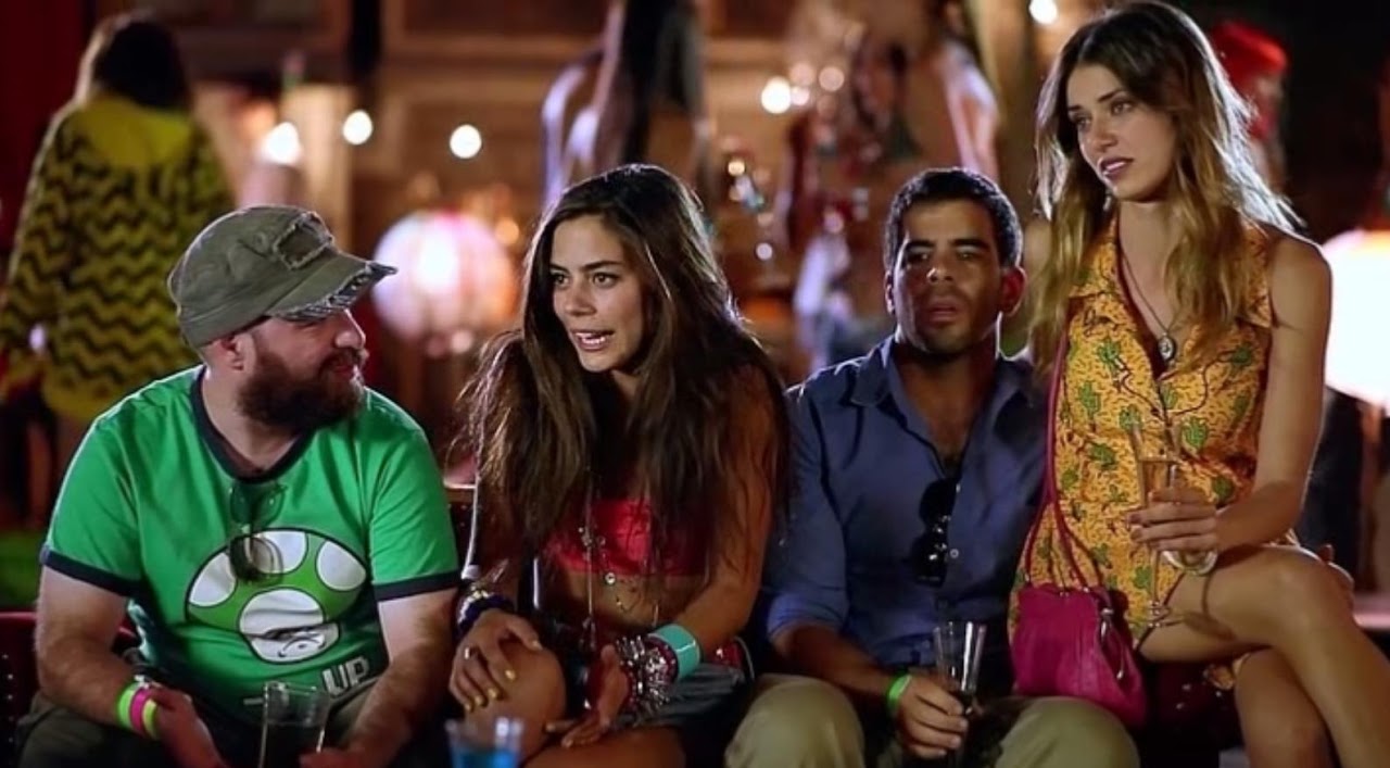 Nicolas Martinez, Lorenza Izzo, Eli Roth, Natasha Yarovenko in Aftershock (2012)