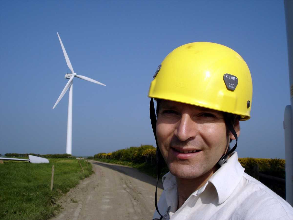 Wind turbine builder Piers Guy in The Age of Stupid (2009)