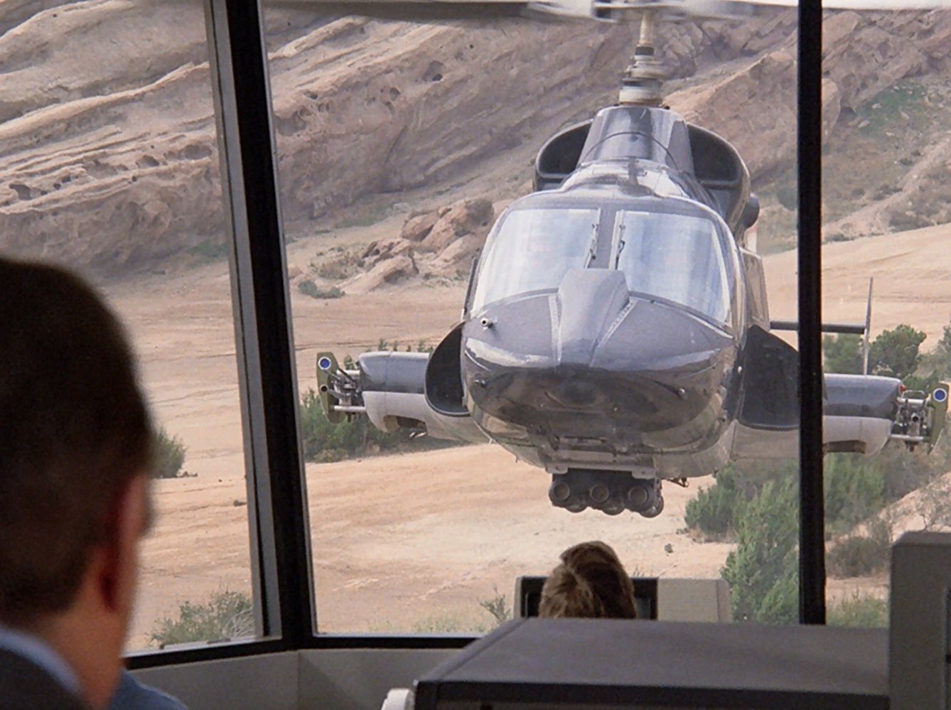 The Airwolf in action in Airwolf (1985)