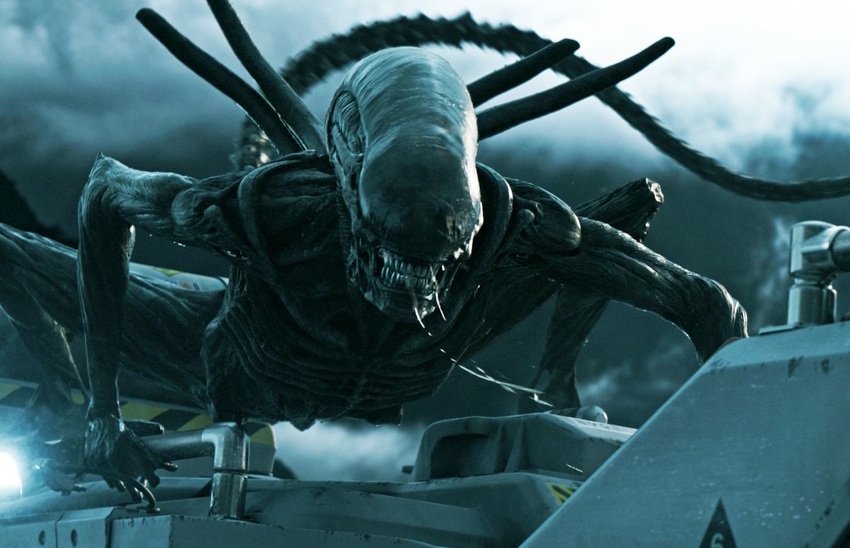 The xenomorph back in action in Alien Covenant (2017)