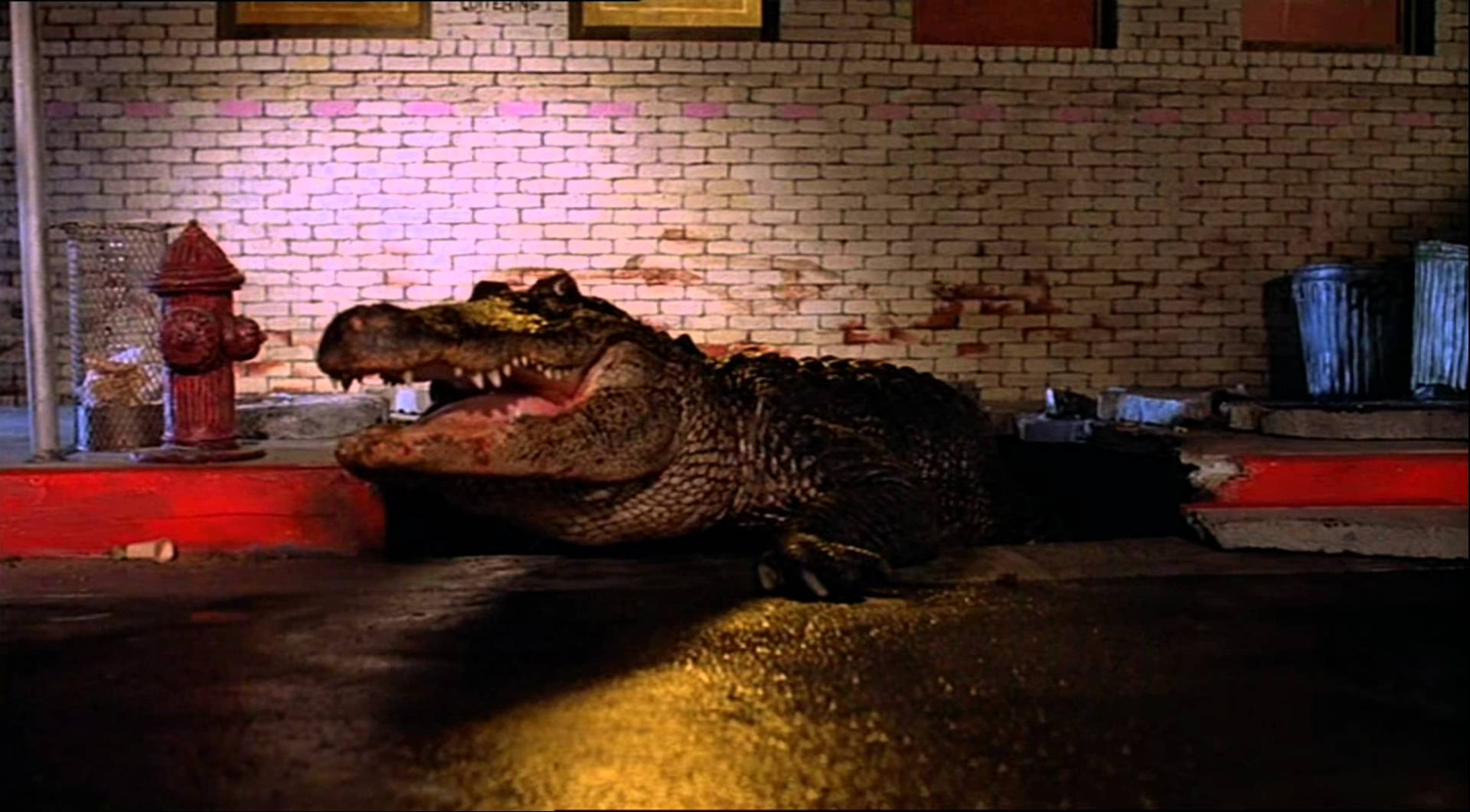 The alligator emerges from the sewers in Alligator (1980)