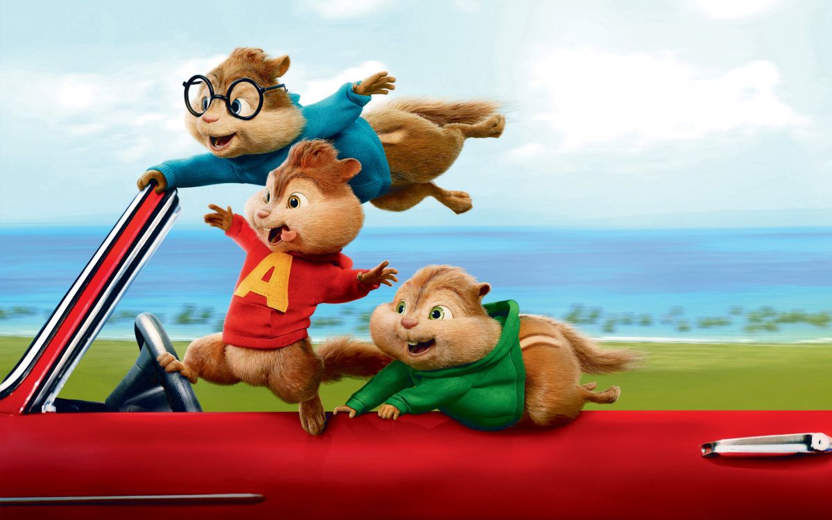 The Chipmunks embark on a road trip in Alvin and the Chipmunks: The Road Chip (2015)