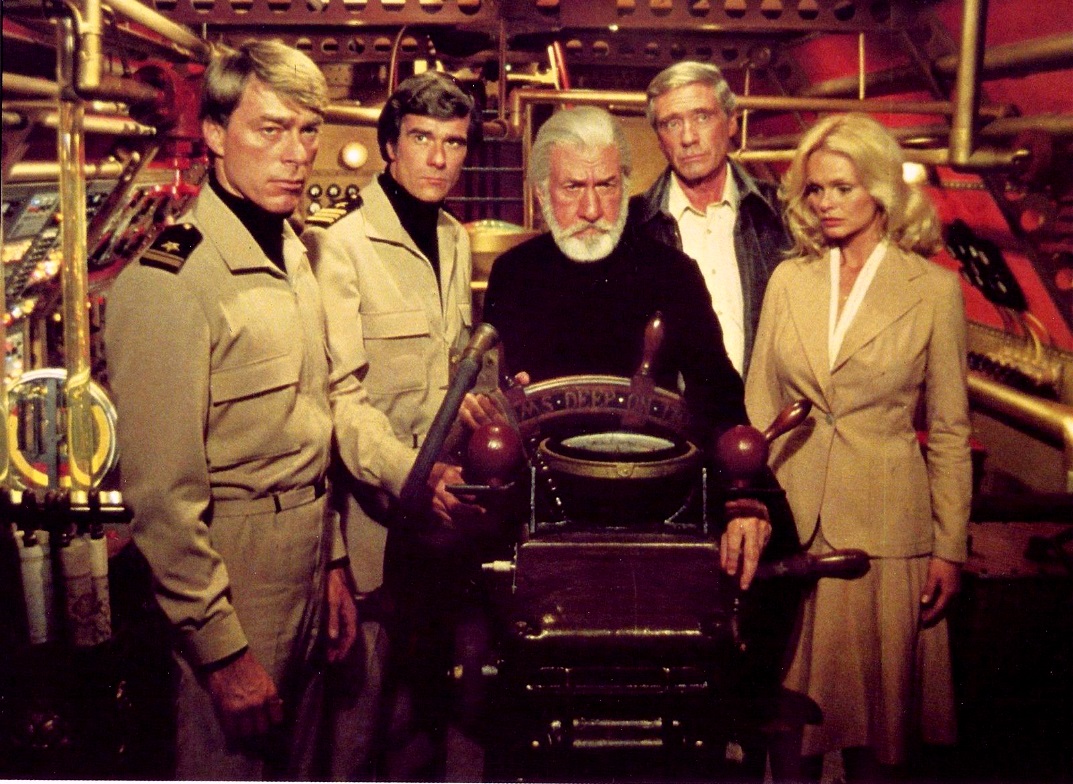 Burr DeBenning, Tom Hallick, Jose Ferrer, Mel Ferrer, Lynda Day George in The Amazing Captain Nemo (1978)