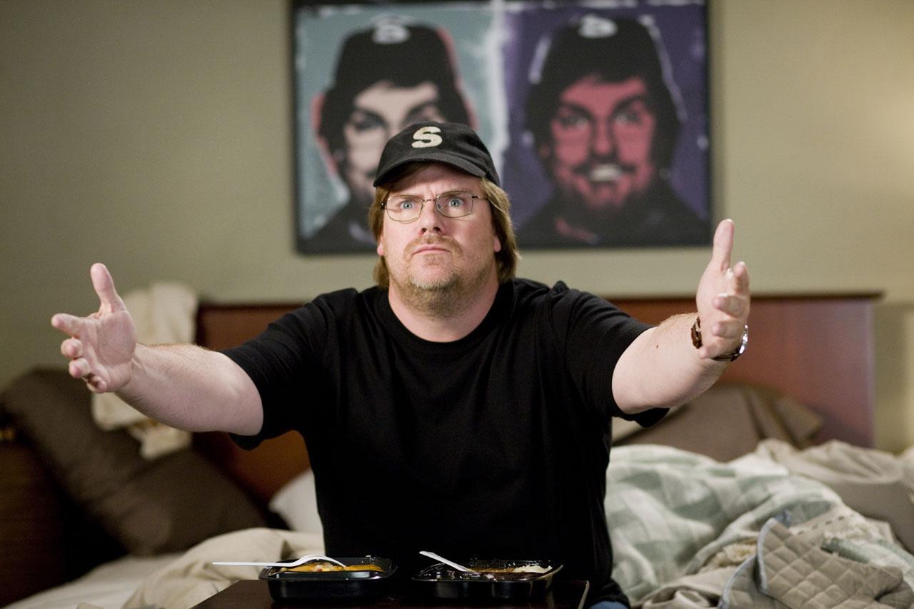 Kevin Farley as Michael Malone, the film's stand-in for Michael Moore in An American Carol (2008)