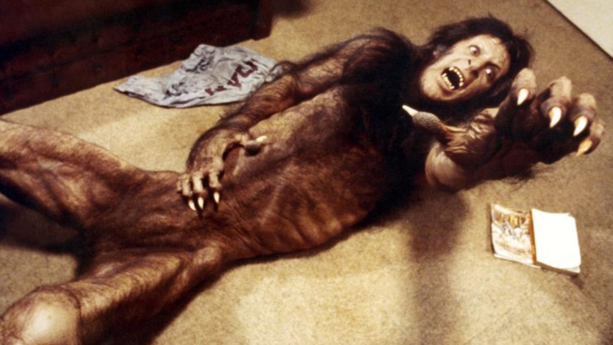 David Naughton transforms into a werewolf in An American Werewolf in London (1981)