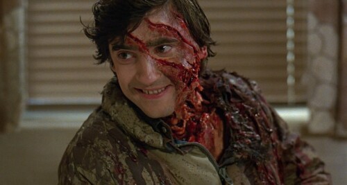 Best friend Griffin Dunne keeps turning up as a corpse in An American Werewolf in London (1981)