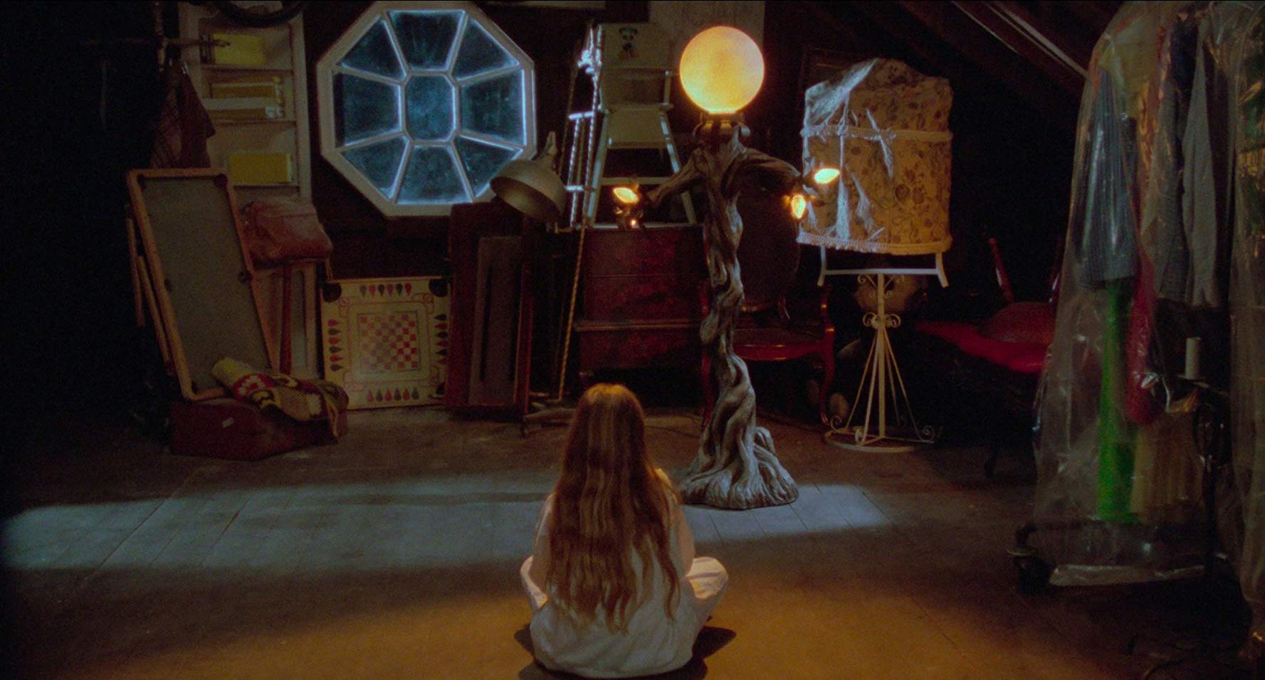 Young Brandy Gold and the possessed lamp in Amityville: The Evil Escapes (1989)