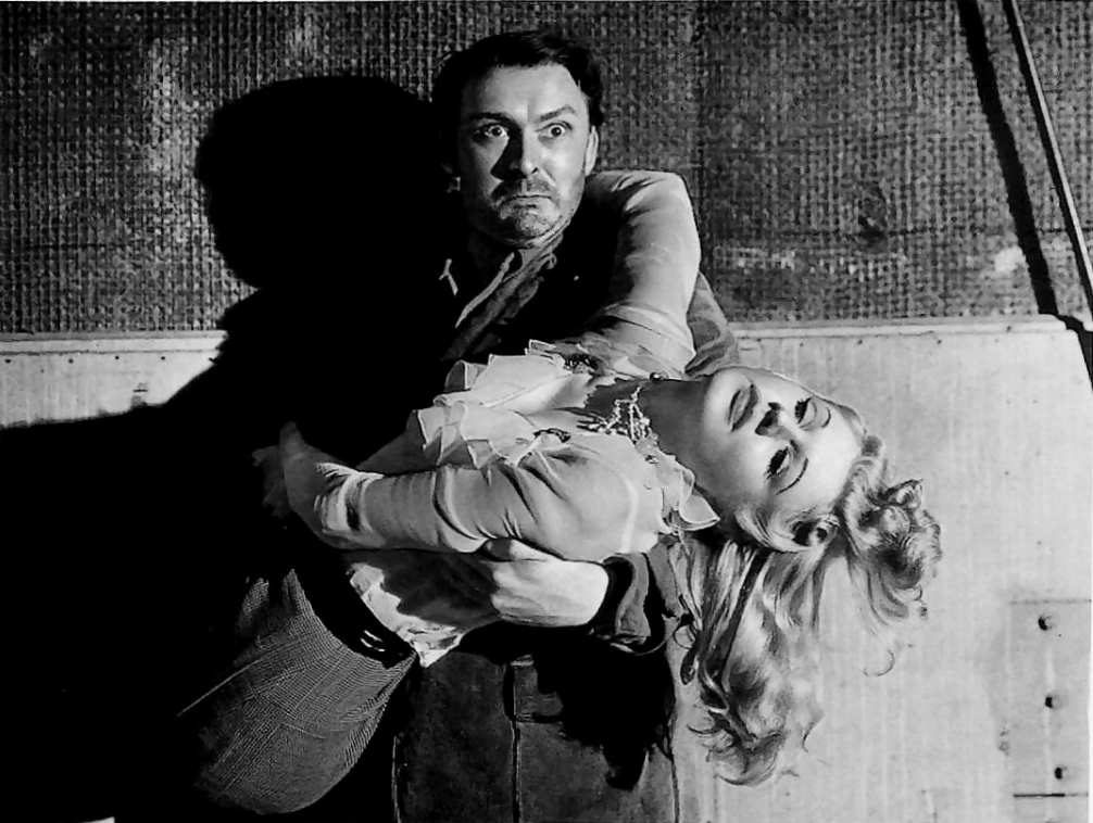 Psychopathic twin Albert Dekker abducts Jean Phillips in Among the Living (1941)