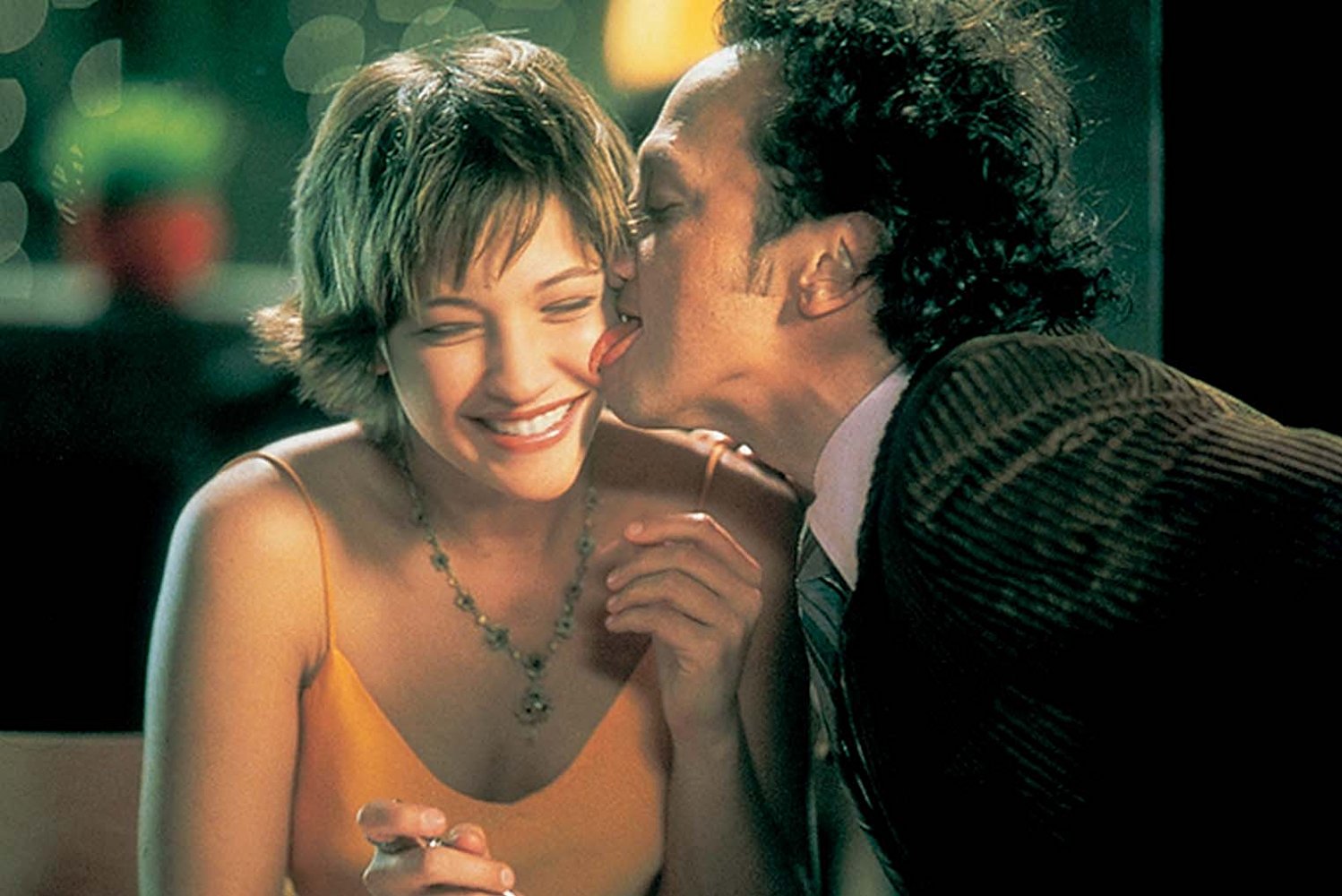 Rob Schneider gives Colleen Haskell a lick in The Animal (2001)