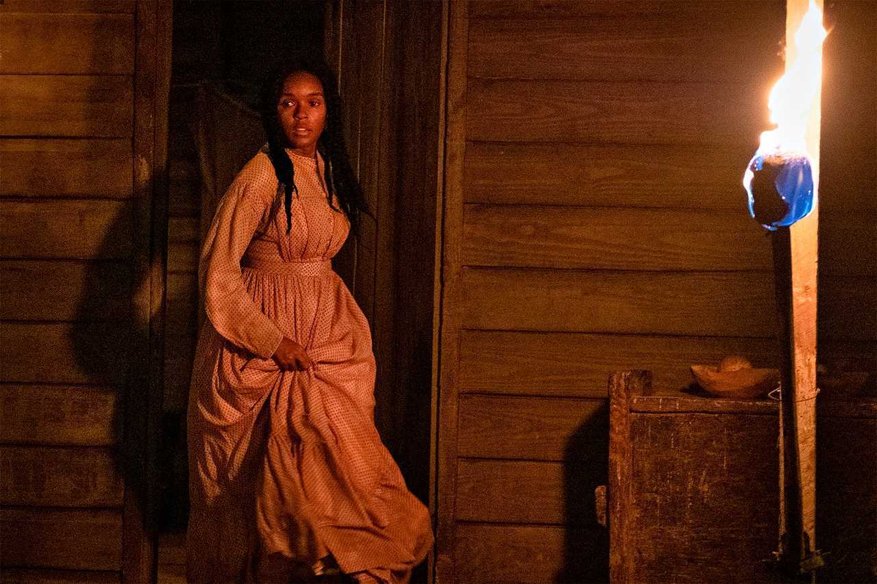 Janelle Monáe as the slave Eve in Antebellum (2020)