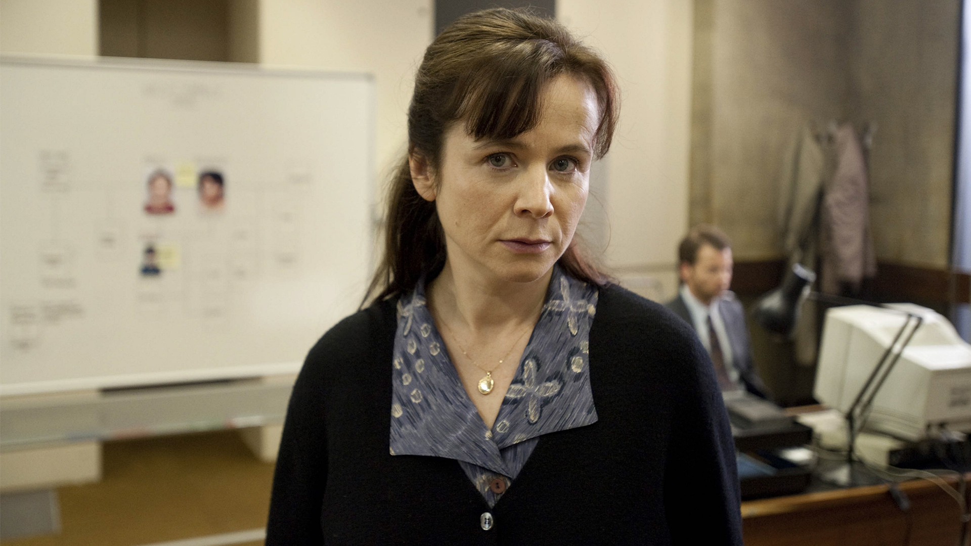 Emily Watson as Fred West's assigned appropriate adult Janet Leach in Appropriate Adult (2011)