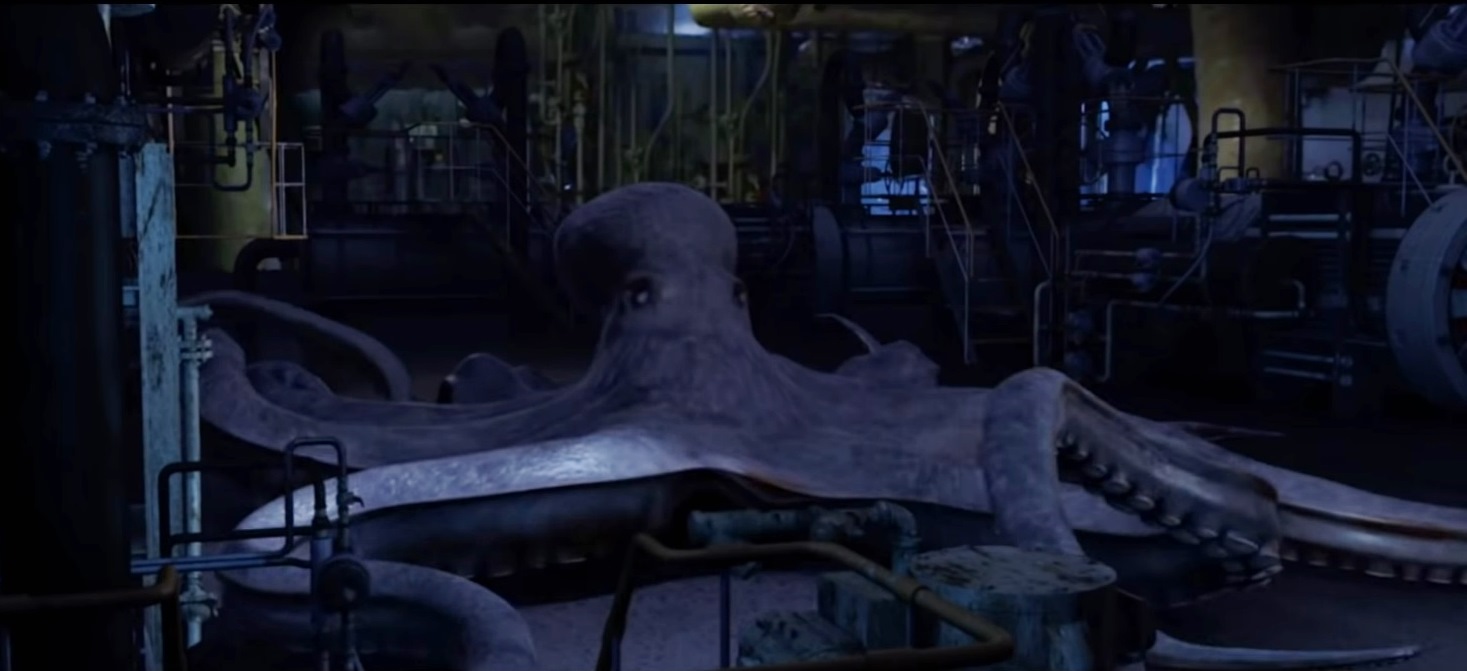 Zombie octopus in Aquarium of the Dead (2021)
