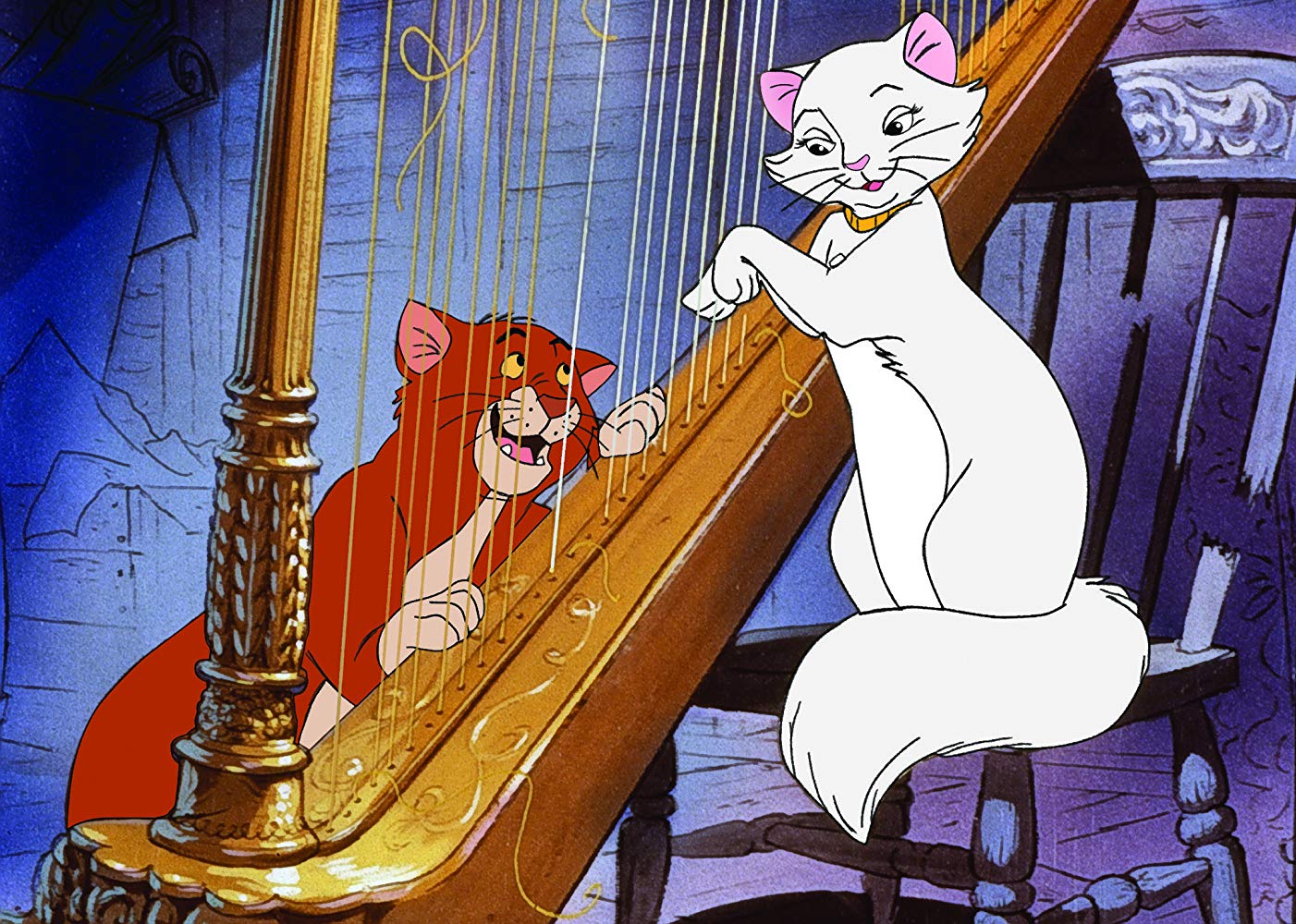O'Malley and Duchess in The Aristo Cats (1970) poster