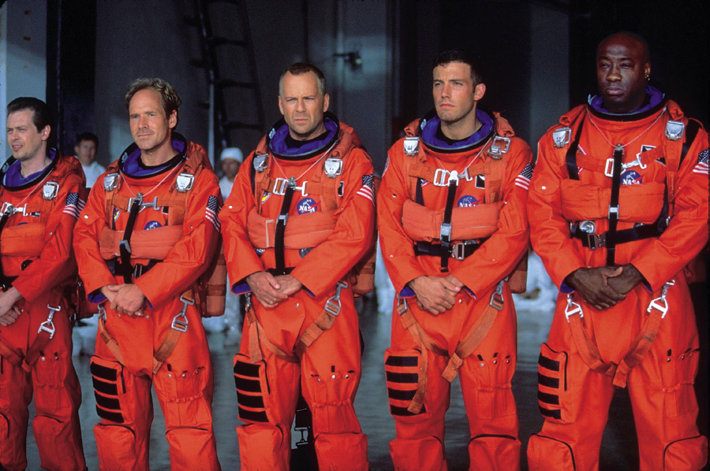 Steve Buscemi, Will Patton, Bruce Willis, Ben Affleck, Michael Clarke Duncan in Armageddon (1998)