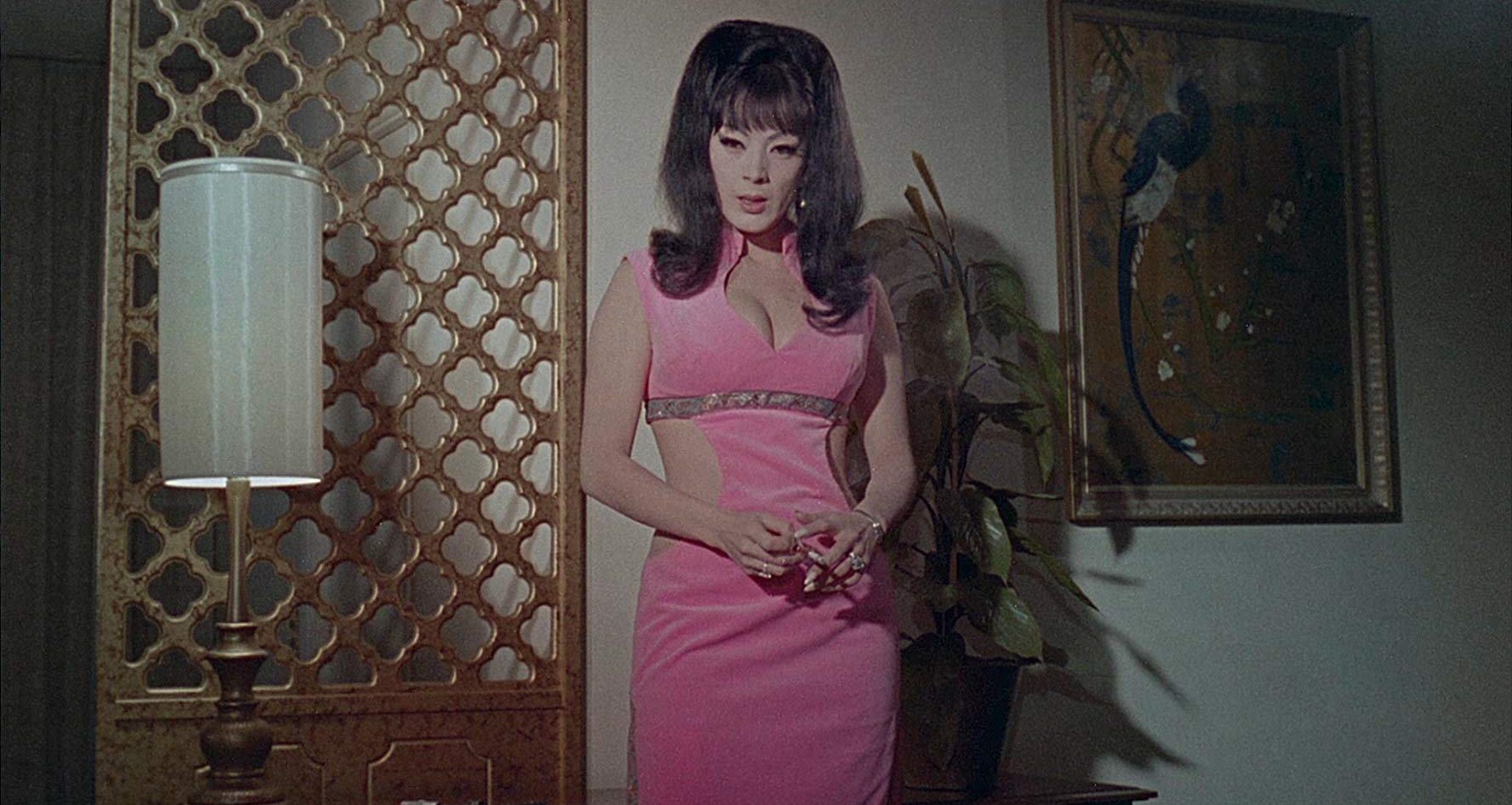 Cult queen Tura Satana as a spy in The Astro-Zombies (1968)