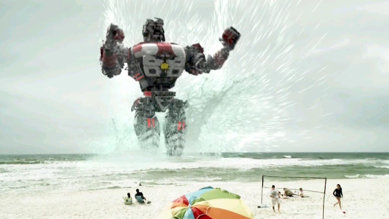 The Red Armada emerges up out of the ocean in Atlantic Rim (2013)