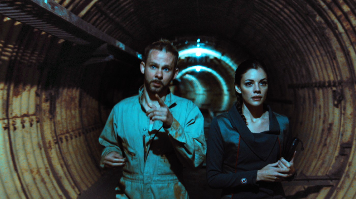 Dominic Monaghan and Sarah Habel in Atomica/Deep Burial (2017)