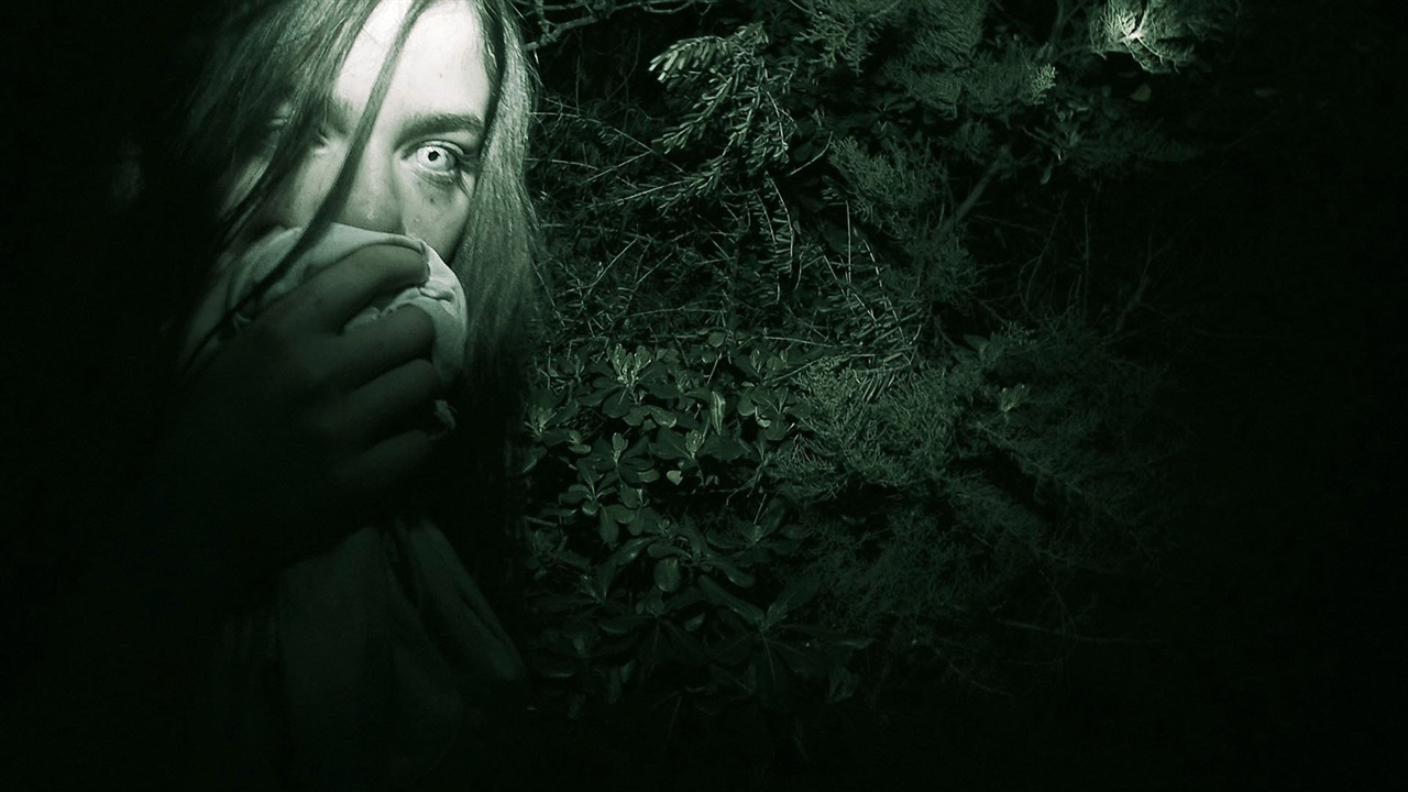 Clara Moraleda in the haunted woods in Atrocious (2010)