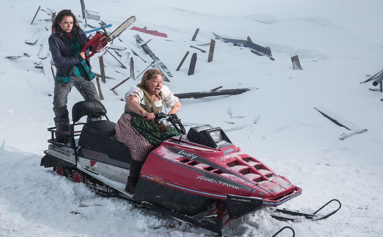 Gabriela Marcinkova and Margarethe Tiesel in Attack of the Lederhosen Zombies (2016)