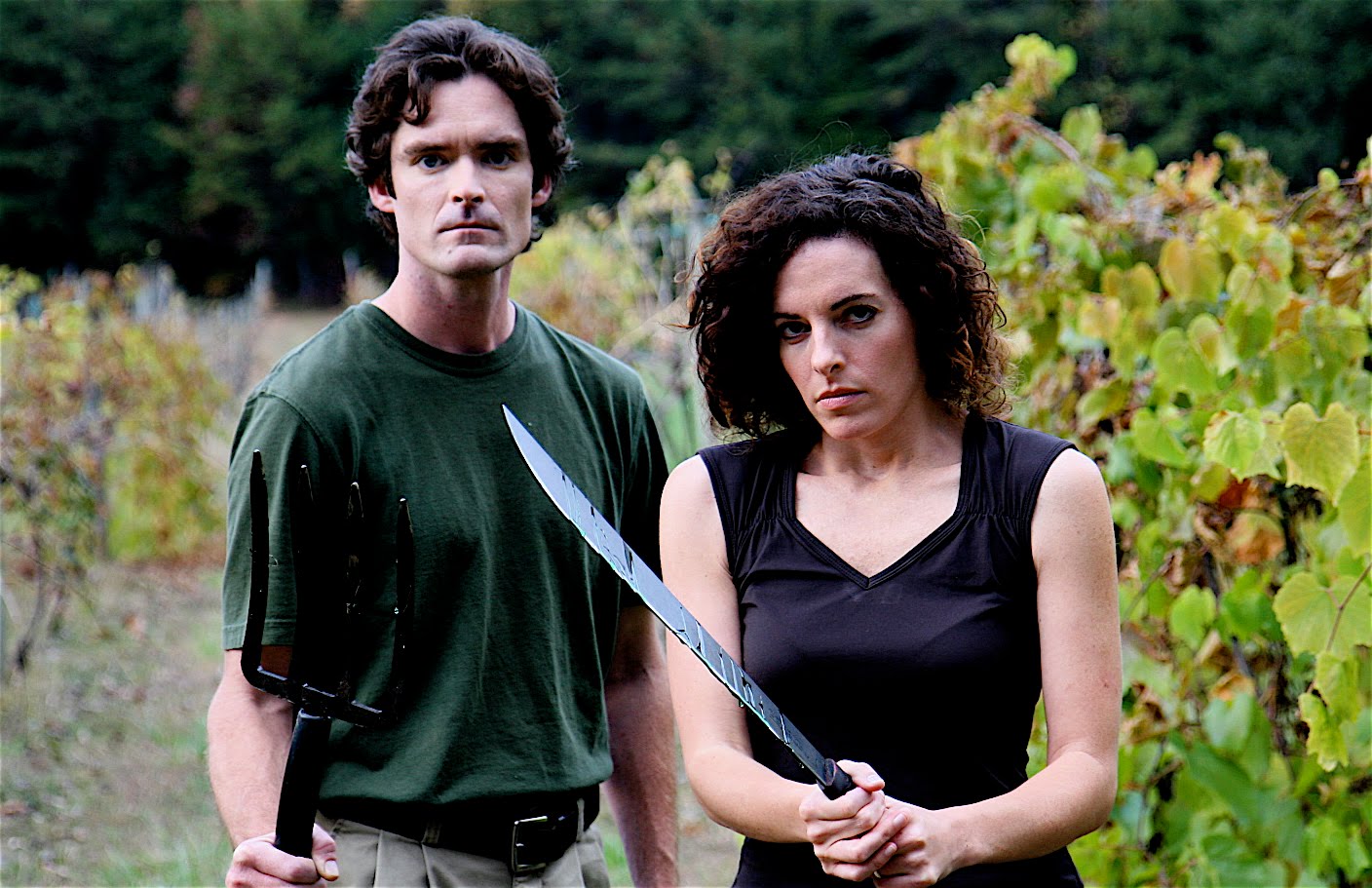 Jim Townsend and Christine Egan in Attack of the Vegan Zombies (2009)