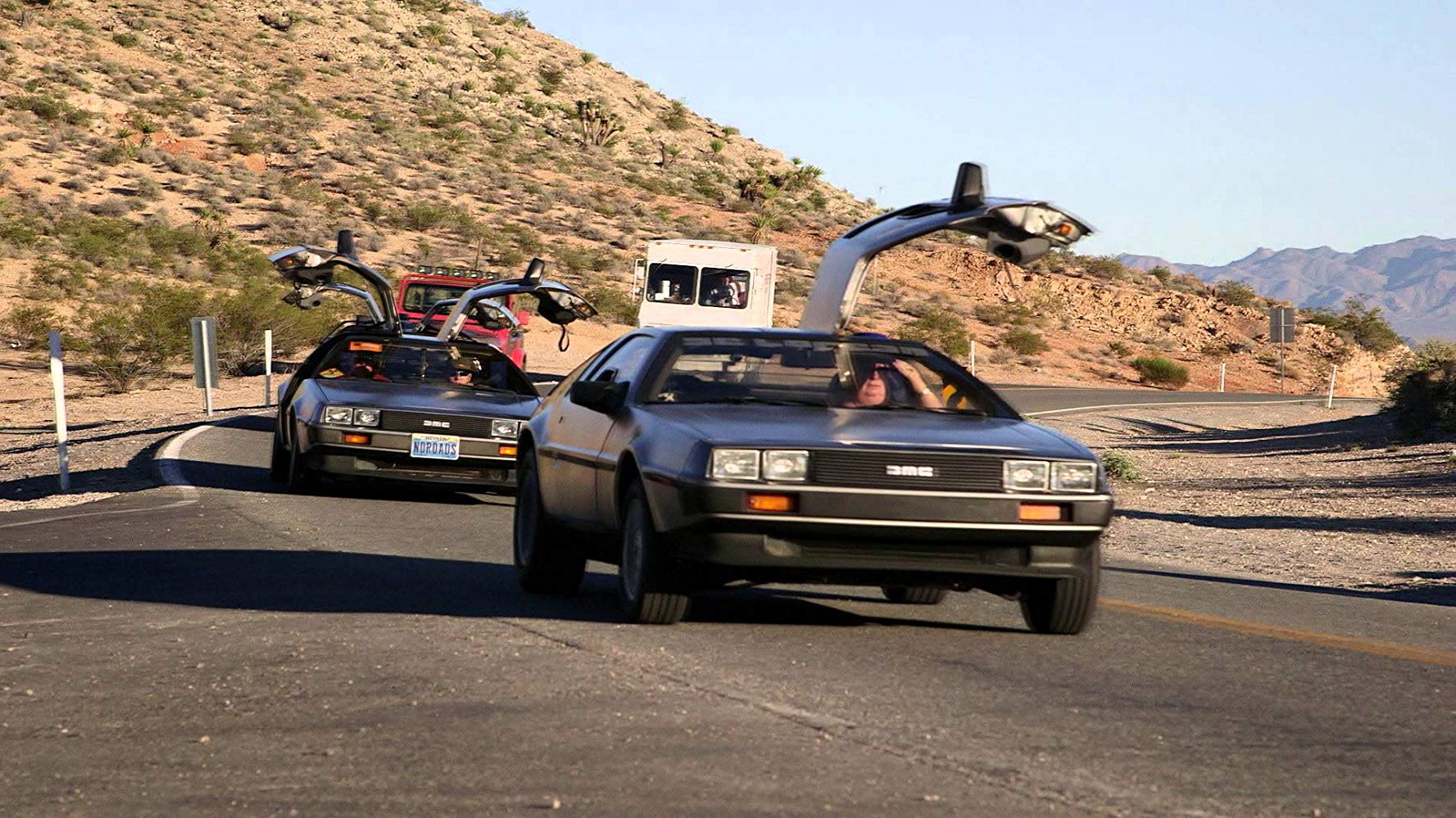 Restored DeLorean collectors in Back in Time (2015)