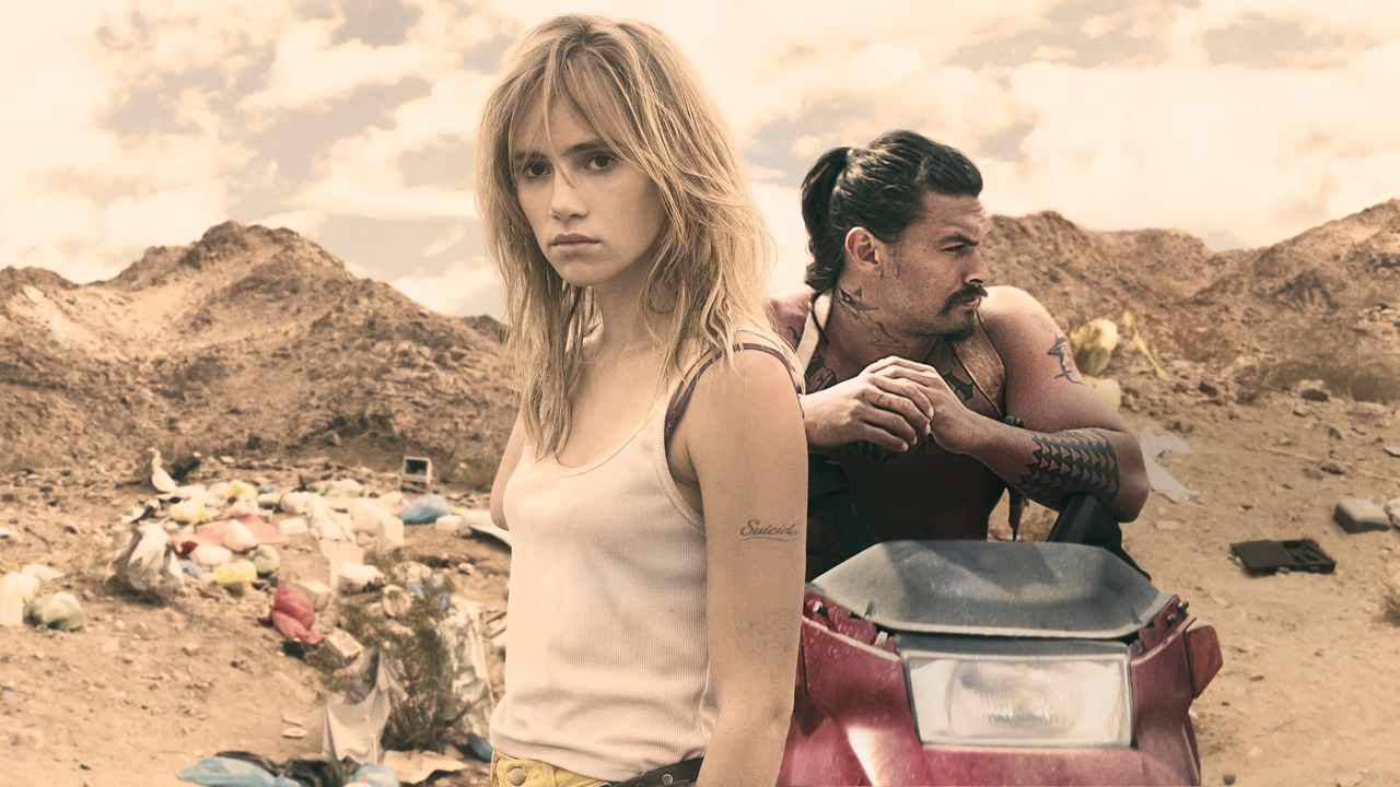 Arlen (Suki Waterhouse) and Miami Man (Jason Momoa) in The Bad Batch (2016)