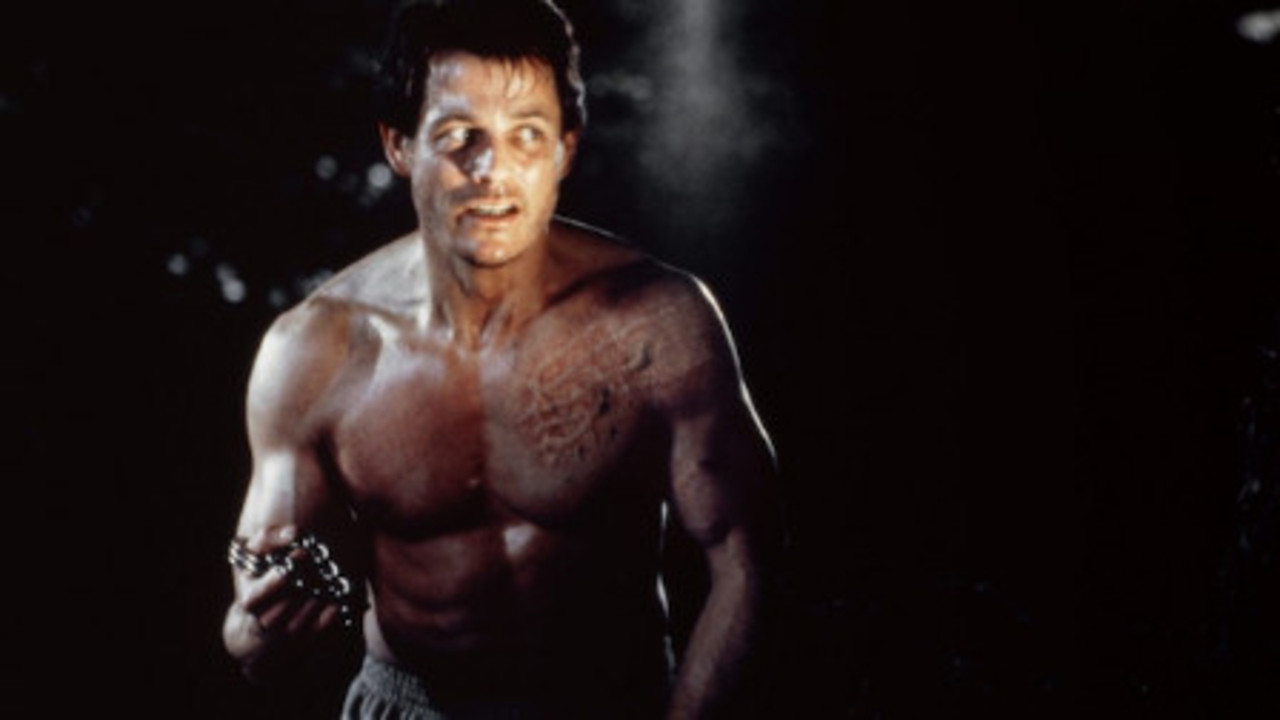 Michael Paré becomes a werewolf in Bad Moon (1996)