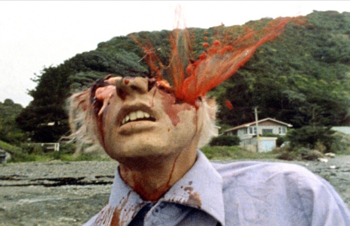  Peter Jackson's homemade splatter effects in Bad Taste (1988)