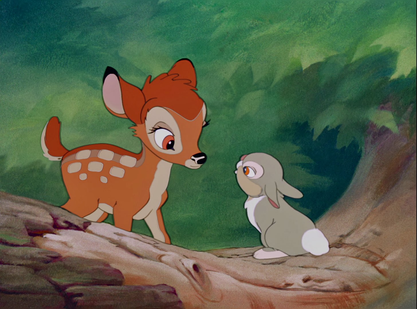 (l to r) Bambi and Thumper in Bambi (1942)