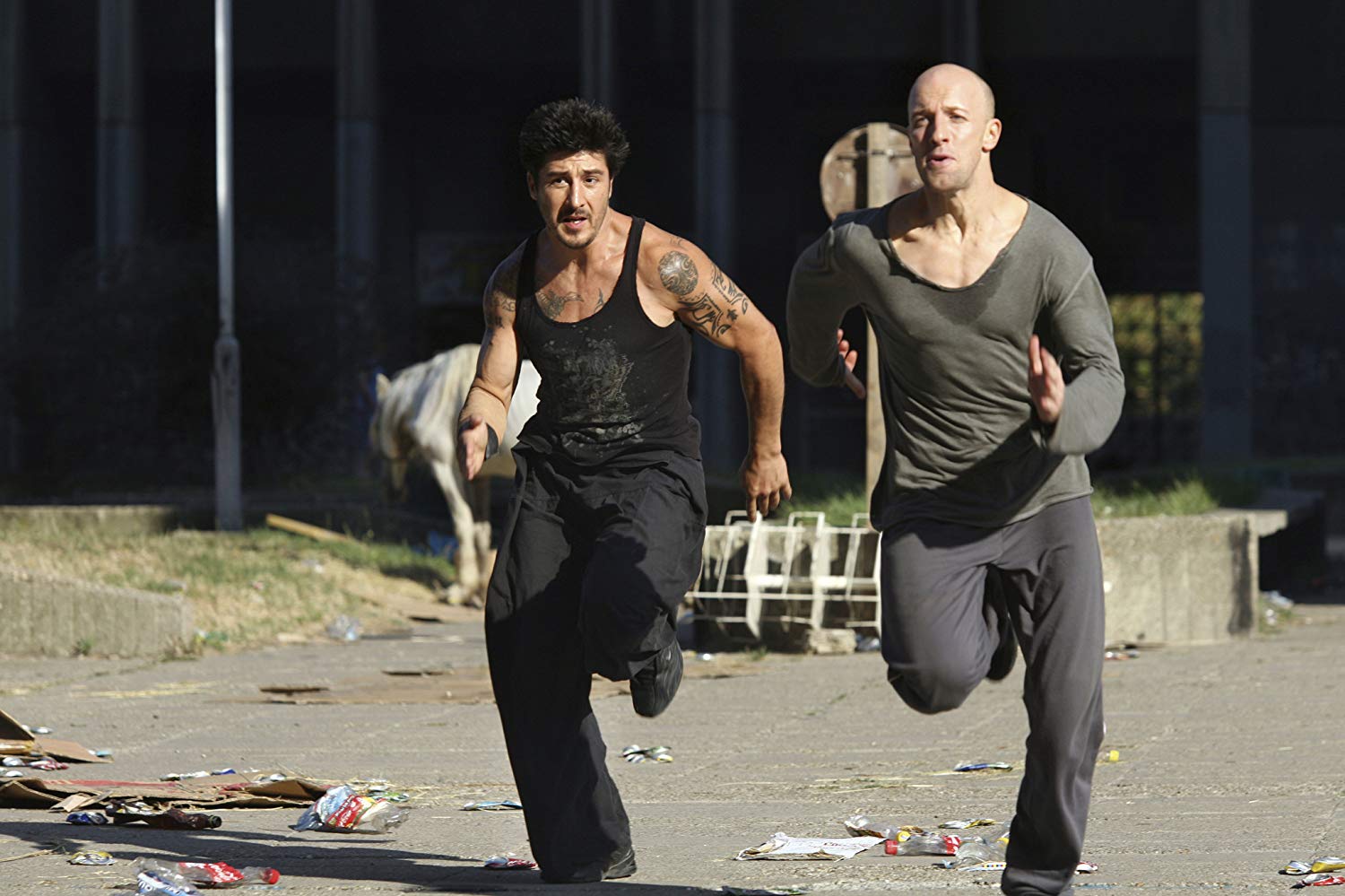 (l to r) David Belle and Cyril Raffaelli back in action in Banlieue 13: Ultimatum (2009)