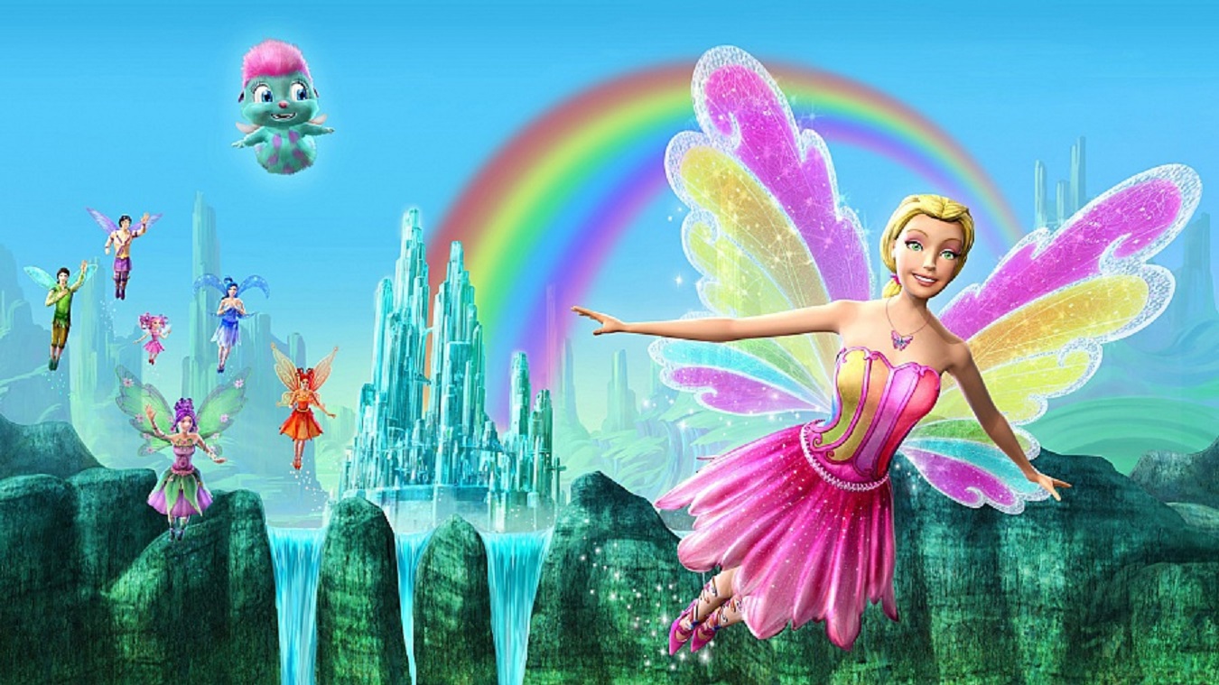 Barbie, Bibble and the fairies in Barbie Fairytopia: Magic of the Rainbow (2007)
