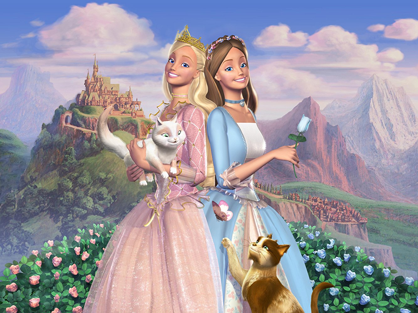 Princess Elise and Elise in Barbie as The Princess and the Pauper (2004) 