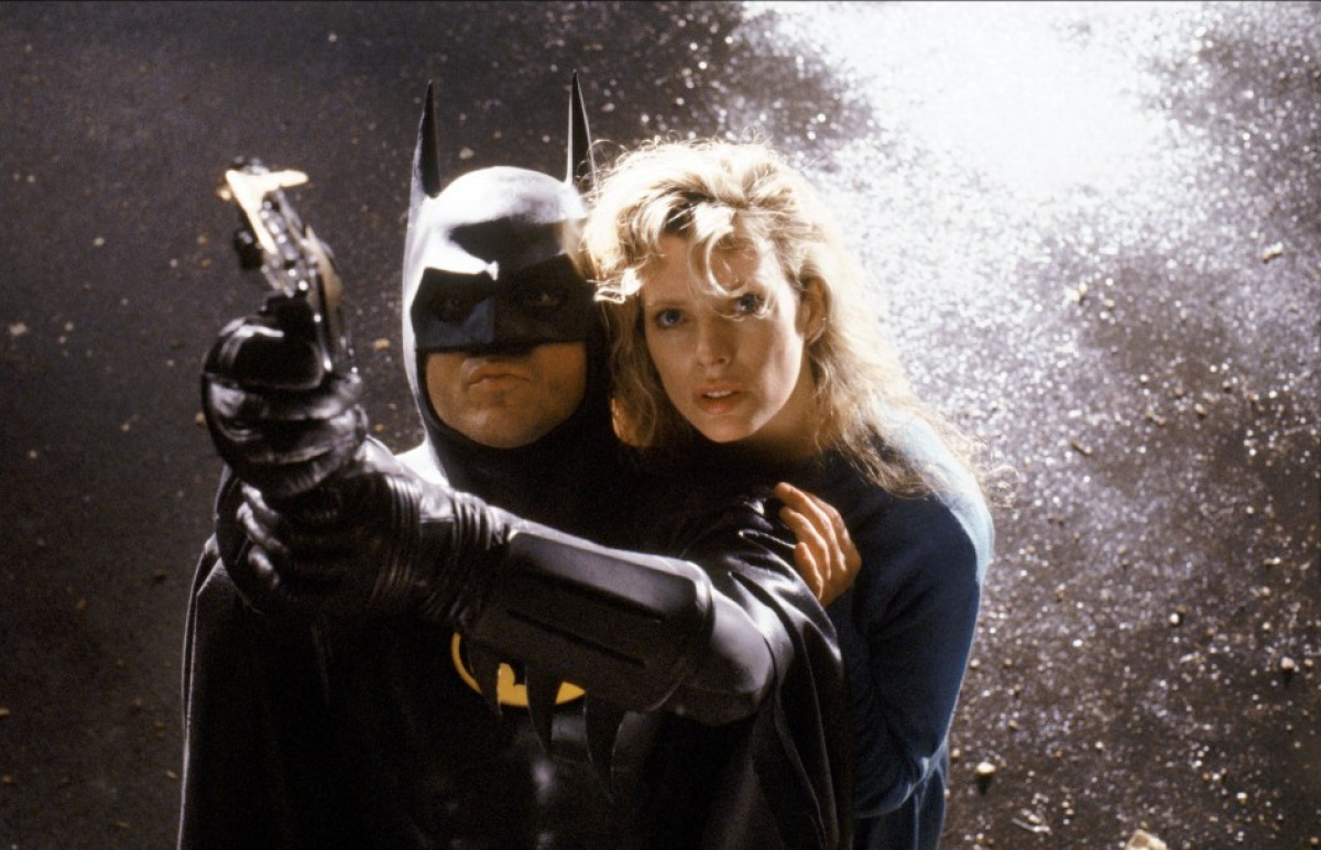 Batman (Michael Keaton) and Vicki Vale (Kim Basinger)