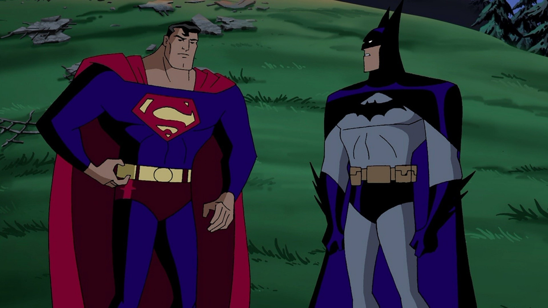 Superman and Batman in The Batman Superman Movie World's Finest (1998)