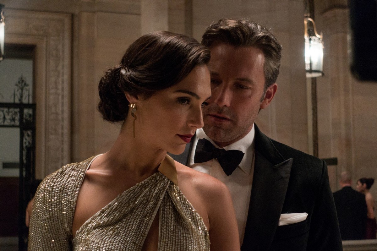 Diana Prince (Gal Gabot) and Bruce Wayne (Ben Affleck) in Batman V Superman Dawn of Justice (2016)