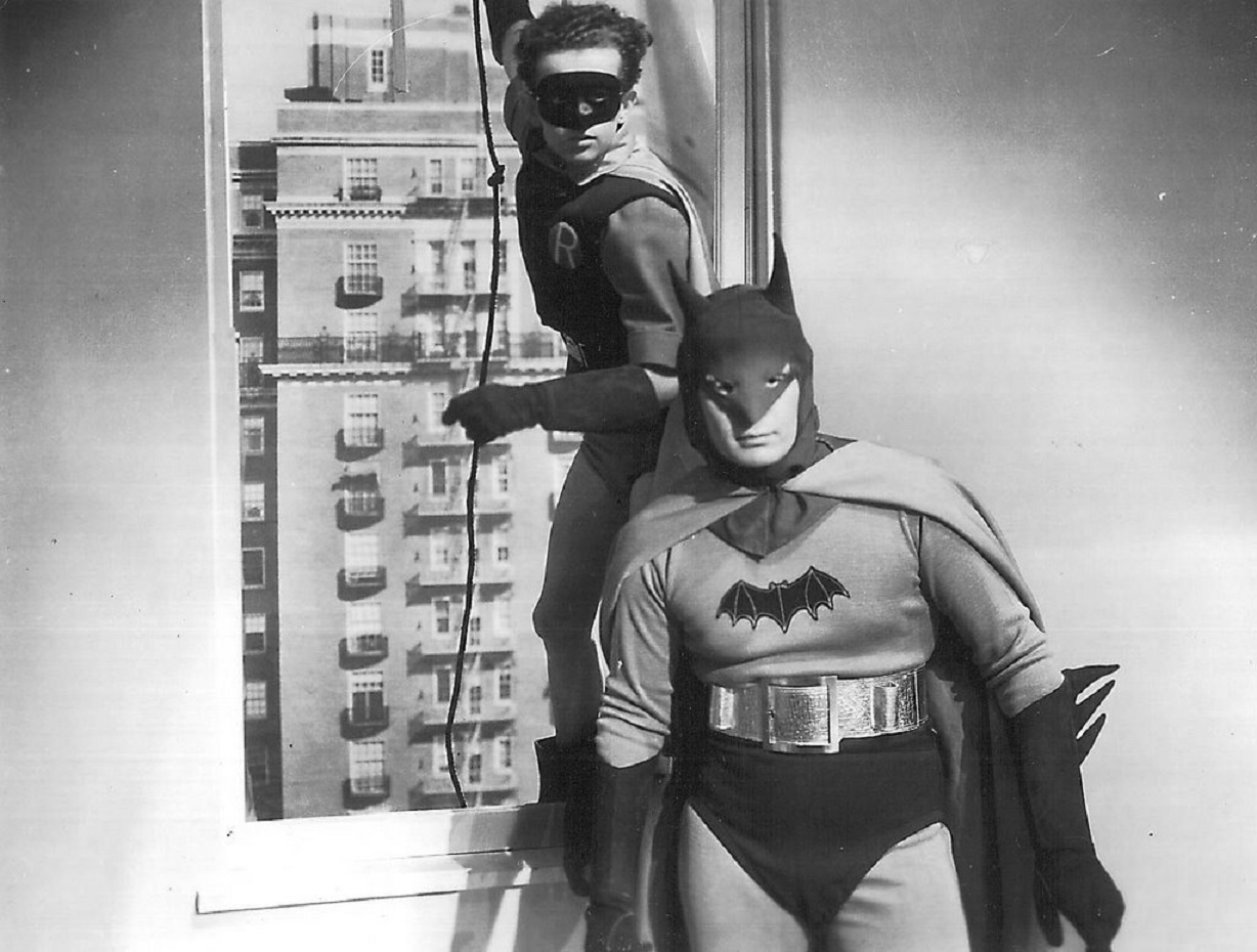 Batman (Robert Lowery) and Robin (John Duncan) in Batman and Robin (1949)