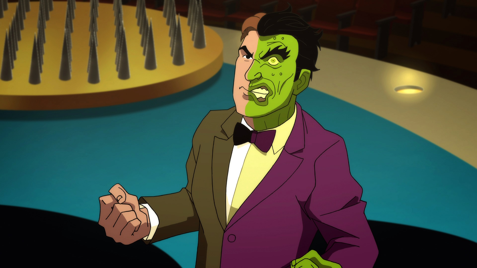 Two Face (voiced by William Shatner) in Batman vs Two-Face (2017)