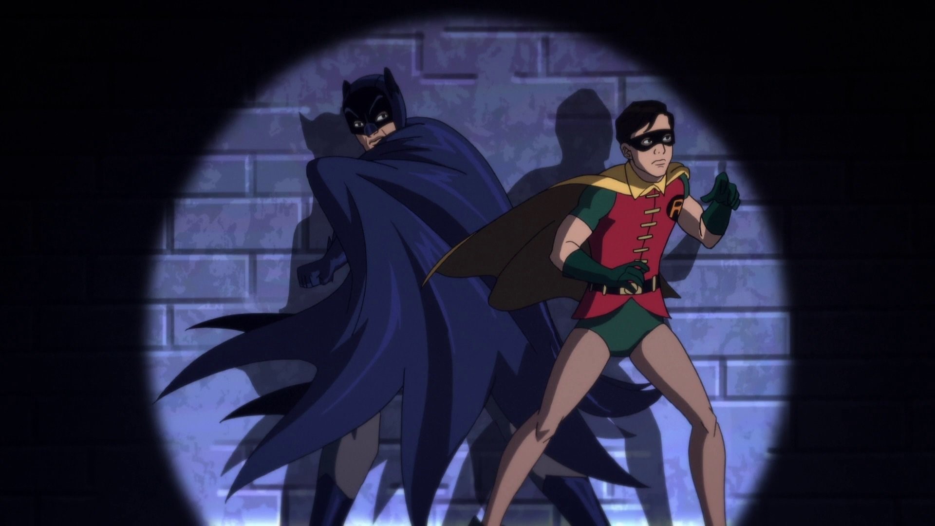 Batman and Robin in Batman vs. Two-Face (2017)