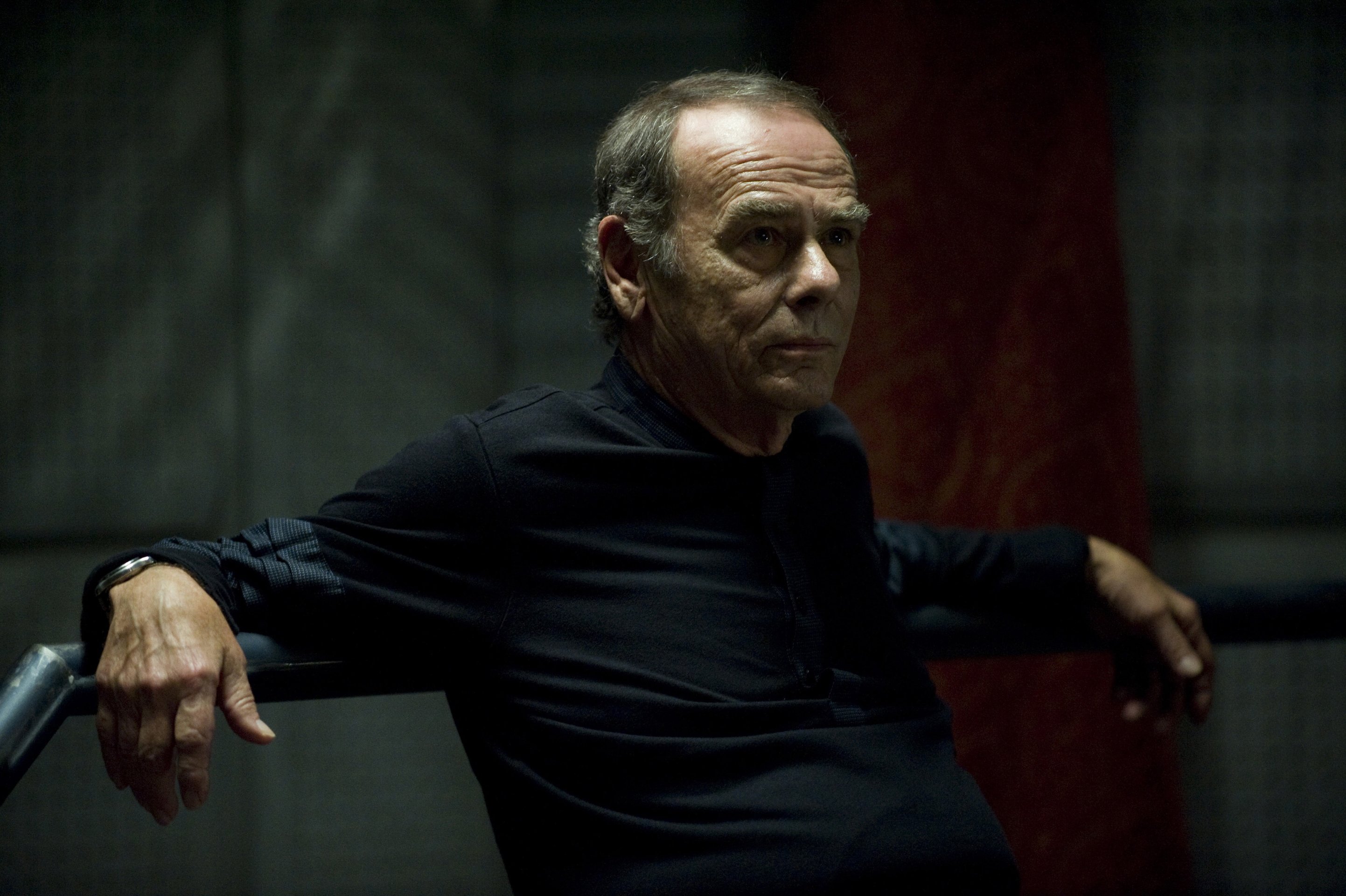 Dean Stockwell as the Cylon leader No 1 in Battlestar Galactica: The Plan (2009)